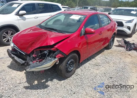 2016 Toyota Corolla Le из США, поврежденный, VIN 2T1BURHE5GC554930